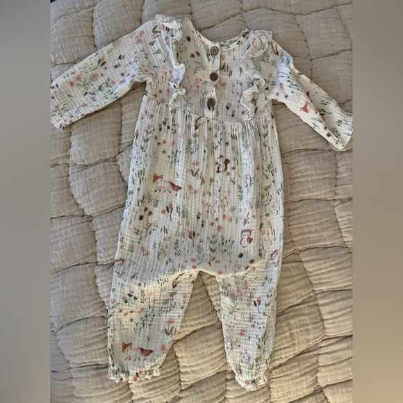 NWOT Elegant Baby woodland romper - Picture 4 of 5